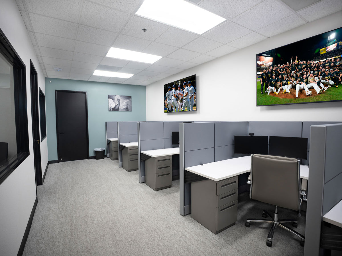 Cubicles at Bermuda Club - Your own workspace without needing a full office. P