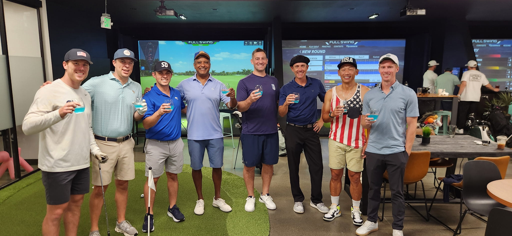 Bermuda Club indoor golf simulator events