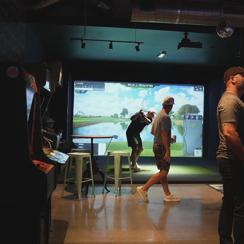 Bermuda Club Carlsbad indoor golf simulator, poker nights and sports watch parties